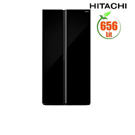 Tủ lạnh SBS Hitachi 656L HRSN9713ESAGBKVN Dung tích lưu trữ lớn, Dual Surround Cooling (Hệ thống làm lạnh Vòng Cung Kép), Selectable Zone (Ngăn trữ chuyển đổi 3 chức năng: ngăn lạnh, Chill, cấp đông mềm), làm đá tự động (thiết kế bình chứa nước mới), bộ l