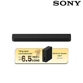 Loa thanh Soundbar Sony HT-A7100 , Loa 3.0.2 kênh, 405W. âm thanh Upmixer, Bluetooth 6.0,Ứng dụng BRAVIA Connect, Remote điều khiển từ xa, Kết nối cùng lúc 2 loa, model 2026