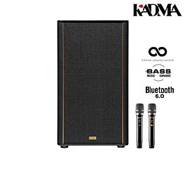 Loa Karaoke Hifi di động Kadma KF650S 40Hz - 20KHz,320W RMS / 1300W PMPO, 15.000 mAh (192Wh), bluetooth 6.0, DSP chip x2 .mp3,WAV,FLAC, HDMI ARC, 350W RMS / 1450W PMPO, 15.9kg, kèm mic, màu sơn cát
