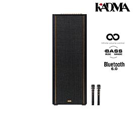 Loa Karaoke Hifi di động Kadma KF670S 40Hz - 20KHz,,500W RMS - 2000W PMPO, 30.000 mAh (384Wh), bluetooth 6.0, DSP chip x2 .mp3,WAV,FLAC, HDMI , 26kg, kèm mic, màu sơn cát