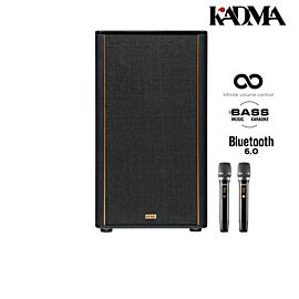 Loa Karaoke Hifi di động Kadma KF950S 40Hz - 20KHz,350W RMS /1450W PMPO, 15.000 mAh (192Wh), bluetooth 6.0, DSP chip x2 .mp3,WAV,FLAC, HDMI ARC, O, 21.5kg, kèm mic, màu sơn cát