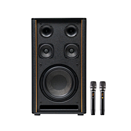 Loa Karaoke Hifi di động Kadma KF950S 40Hz - 20KHz,350W RMS /1450W PMPO, 15.000 mAh (192Wh), bluetooth 6.0, DSP chip x2 .mp3,WAV,FLAC, HDMI ARC, O, 21.5kg, kèm mic, màu sơn piano
