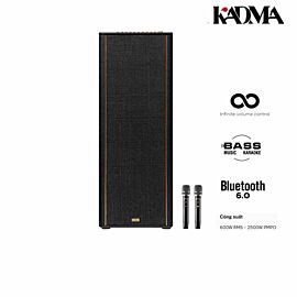 Loa Karaoke Hifi di động Kadma KF950S 40Hz - 20KHz, , 600W RMS - 2500W PMPO, 30.000 mAh (192Wh), bluetooth 6.0, DSP chip x2 .mp3,WAV,FLAC, HDMI ARC, O, 29.8kg, kèm mic, màu sơn cát