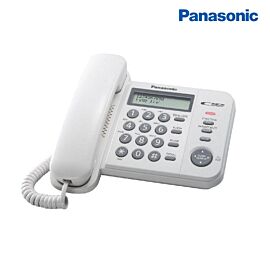 Điện thoại bàn Panasonic KX-TS560MX White có LCD HTS, 50 số gọi đến - 20 số gọi đi - 50 tên danh bạ - nhạc chờ