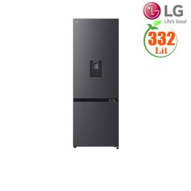 Tủ lạnh LG Inverter 332 lít LBD33BLM ( ngăn đá dưới, lấy nước ngoài, ngăn đông mềm điều chỉnh nhiệt độ. Mặt thép),