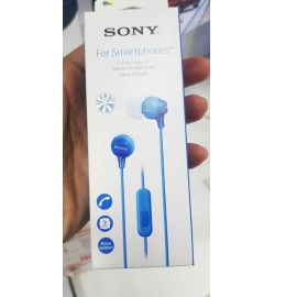 Tai nghe In-ear Sony MDR-EX15AP - màu xanh dương - Màng loa neodymium 9mm; 8-22.0000Hz; dây 1.2m; 3g