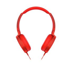 Tai nghe Sony EXTRA BASS MDR-XB550AP Over-Ear - màu đỏ - màng loa 30mm loại vòm; dây 1.2m