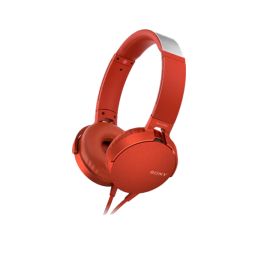 Tai nghe Sony EXTRA BASS MDR-XB550AP Over-Ear - màu đỏ - màng loa 30mm loại vòm; dây 1.2m