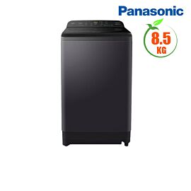 Máy giặt Panasonic 8.5kg cửa trên NA-F85A9BRV, Stain master, nắp kính không viền chống sập, ngăn đựng chất tẩy mới. Màu đen.