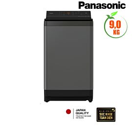Máy giặt Panasonic 9kg cửa trên NA-FJ90X1DV (ActiveFoam, Stainmaster, xoáy nước Water Bazooka, động cơ TD Inverter với DMM, ghi nhớ MySmart Memory, vệ sinh lồng giặt Tub Hygiene, tự động làm sạch Auto Tub Clean, gỡ rối áo quần Tangle Care), màu xám đen H 