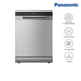 Máy rửa bát Panasonic NP-6V4MUEVN, 14 bộ, Thermo Flow Dry, BLDC Inverter, cảm ứng