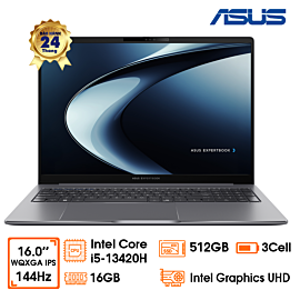 Laptop Asus P3605CVA, 16" WQXGA IPS 144Hz, i5-13420H,16GD5 (1x16GB), 512GB, FingerPrint, Backlit Keyboard, Wi-Fi 6 2*2 + BT 5.3, 63WHrs, Win11HSL, Alu, grey, 2Y Onsite (P3605CVA-NZ0042W)
