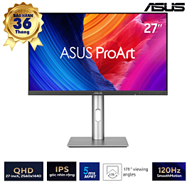 LCD 27-inch 2K Asus ProArt PA278QGV – IPS; 350cd/m2; 120Hz; 5ms; Loa 2W*2; VESA; HDMI+ DP + USB Hub; 3Y(PA278QGV)