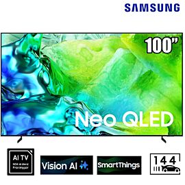 TV Samsung 100-inch Mini LED 4K QN80H, Quantum Mini LED 144Hz, DLG 2K up to 240Hz, Real QLED with 100% Color Volume, Supersize Picture Enhancer, Dolby Atmos , AI Football Mode, Simple Chamfer Design