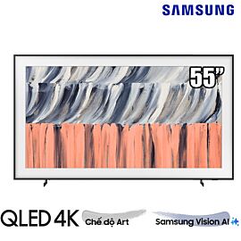 TV Samsung 55-inch QLED 4K LS03H - Thiết kế khung tranh, Glare Free with QLED, 100Hz, DLG 2K up to 120Hz, AI Generative Wallpaper, Multi View, Super Ultra Wide Game View