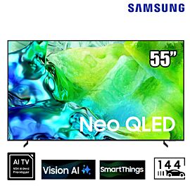 TV Samsung 55-inch Mini LED 4K QN80H, Quantum Mini LED 144Hz, DLG 2K up to 240Hz, Real QLED with 100% Color Volume, thống loa 4CH - công suất 30W, Dolby Atmos , AI Football Mode, Monolith Edge Design