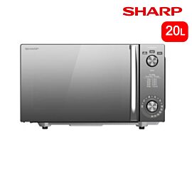Lò vi sóng cơ Sharp 23 lít R-2046FB-BK, 800W, không đĩa xoay, màu đen tiếng Việt