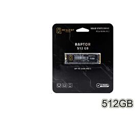 SSD 512GB M.2 NVME McQuest Raptor - Gen 3.0 x4; 2400/1600 MB/s; 2280; 3Y (RA0512N)