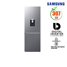Tủ lạnh Samsung 307L RB30N4190S9/SV 2 cửa, ngăn đá dưới, ngăn đông mềm, đá tự động, lấy nước ngoài, màu bạc, CSPF:1.8
