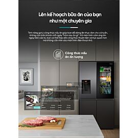 Tủ lạnh 4 cánh Hisense PureView 615L RQ600P7AB - Inverter Pro - PureView Door, My Fresh Choice 129L (-18°C đến 5°C), Intelligent Hub, Antibacterial Guard, UV khử khuẩn nước, Lấy đá ngoài, Làm đá tự động, Metal Glide Drawers, BH 3 năm (Máy nén Inverter P