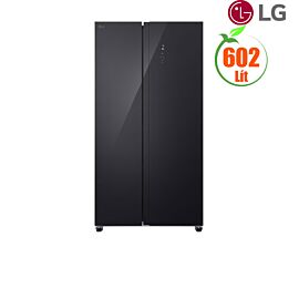 Tủ lạnh SBS LG 602L S60BG - Thiết kế mặt kính đen- Máy nén inverter - Multi Air Flow (Hệ thống luồng khí lạnh đa chiều), không đóng tuyết, 1770*910*730 (C*R*S).