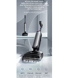 Máy hút bụi lau sàn khô ướt Tineco S9 Artist Steam Pro, 22.000Pa, 230W, 6400mAh, Đen xám