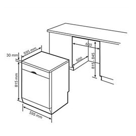 Máy rửa bát độc lập Bosch SMS4EMC06E, Serie 4, 14 bộ, Home connect, 6 chương trình rửa, màu đen, 845x600x600 mm