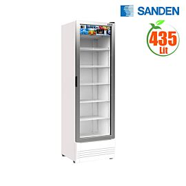 Tủ mát Sanden Intercool SPB-0500SK, 435L,( KT 615x510x2000, không đóng tuyết, cửa kính 2 lớp, có sấy kính)