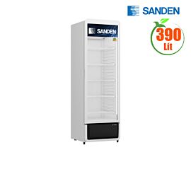 Tủ mát đứng Sanden 1 cánh 390L SPC-0390, 3 kệ, tay nắm chìm. KT 560x610x1875
