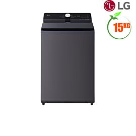 Máy giặt cửa trên LG 15kg T2315DX5G (kính cường lực, núm xoay,, lồng giặt nhựa + thép ko gỉ, truyền động trực tiếp, công nghệ AI DD, Inverter direct drive, Turbowash, kết nối Wifi LG ThinQ