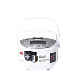 Nồi cơm điện tử Toshiba 1.8L RC-18DH2PV - Màu trắng - 760W, Dày 2.2mm 5 lớp phủ Binchotan