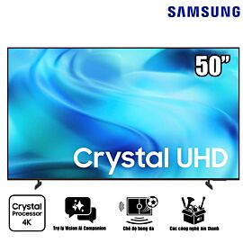TV Samsung 50-inch 4K 8500H 50Hz ,Crystal Processor 4K, DLG 2K up to 120Hz, Bixby Voice Assistant, Football Mode - 2026
