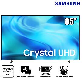 TV Samsung 85-inch 4K 8500H 50Hz ,Crystal Processor 4K, DLG 2K up to 120Hz, Bixby Voice Assistant, Football Mode - 2026