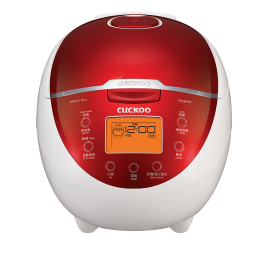 Nồi cơm điện tử Cuckoo CR0655F, 1.2 lít, màu trắng đỏ; 220V