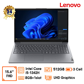 Laptop Lenovo V15 G5 - Grey- 15.6" FHD; Intel Core i5-13420H; 8GD5 (+1slot) bus 5200; 512GB SSD PCIe + 1 slot M2; WF6+ BT5+ Lan; Polyc; Win11SL; 2Y (V15-G5-83HF00BVVN
