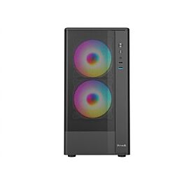 Vỏ Case Vitra Cruise Ax5 Black 3Fan RGB (M-ATX, Hỗ Trợ Rad 240mm, Kính Hông Trượt)