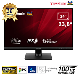 Màn hình 23.8 inch ViewSonic VA2414-H; IPS; FHD; 16.7M; 100Hz; 4ms; FreeSync; 250cd/m2; VESA 100x100; Chân thường; Cổng HDMI/VGA; Cáp HDMI; BH 3Y; VA2414-H