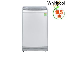 Máy giặt cửa trên Whirlpool 10.5Kg VWVC10502FS (công nghệ cảm biến 6th Sense, giặt sạch 15 loại vết bẩn, vệ sinh lồng giặt, xả tăng cường, giặt tay Bionic, màu xám, 2Y) RxSxC:570x592x965