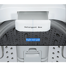 Máy giặt cửa trên Whirlpool 9.5Kg VWVC9502FW (công nghệ cảm biến 6th Sense, giặt sạch 15 loại vết bẩn, vệ sinh lồng giặt, xả tăng cường, giặt tay Bionic, màu trắng, 2Y) RxSxC:570x592x965