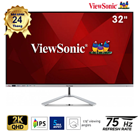 LCD 32-inch 2K ViewSonic IPS QHD(2560x1440); 250 nits; 75Hz / 5ms; Loa 2Wx2; 2 HDMI + 1DP + MiniDP; Cable HDMI; 3Y (VX3276-2K-MHD-2)