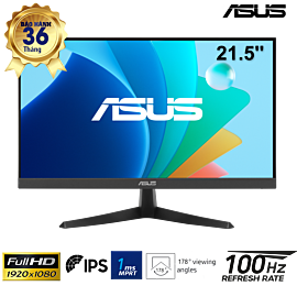 LCD 21.5-inch Asus ; IPS FHD (1920x1080); 250cd/m2; 1ms; 100Hz; VESA 10x10; Chân V; 2x HDMI + VGA; 3Y (VY229HF)