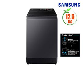 Máy giặt Samsung cửa trên inverter 12.5kg WA40F12E4LSV công nghệ Ecobubble giặt sạch tối ưu, động cơ Digital Inverter truyền động trực tiếp, màu xám