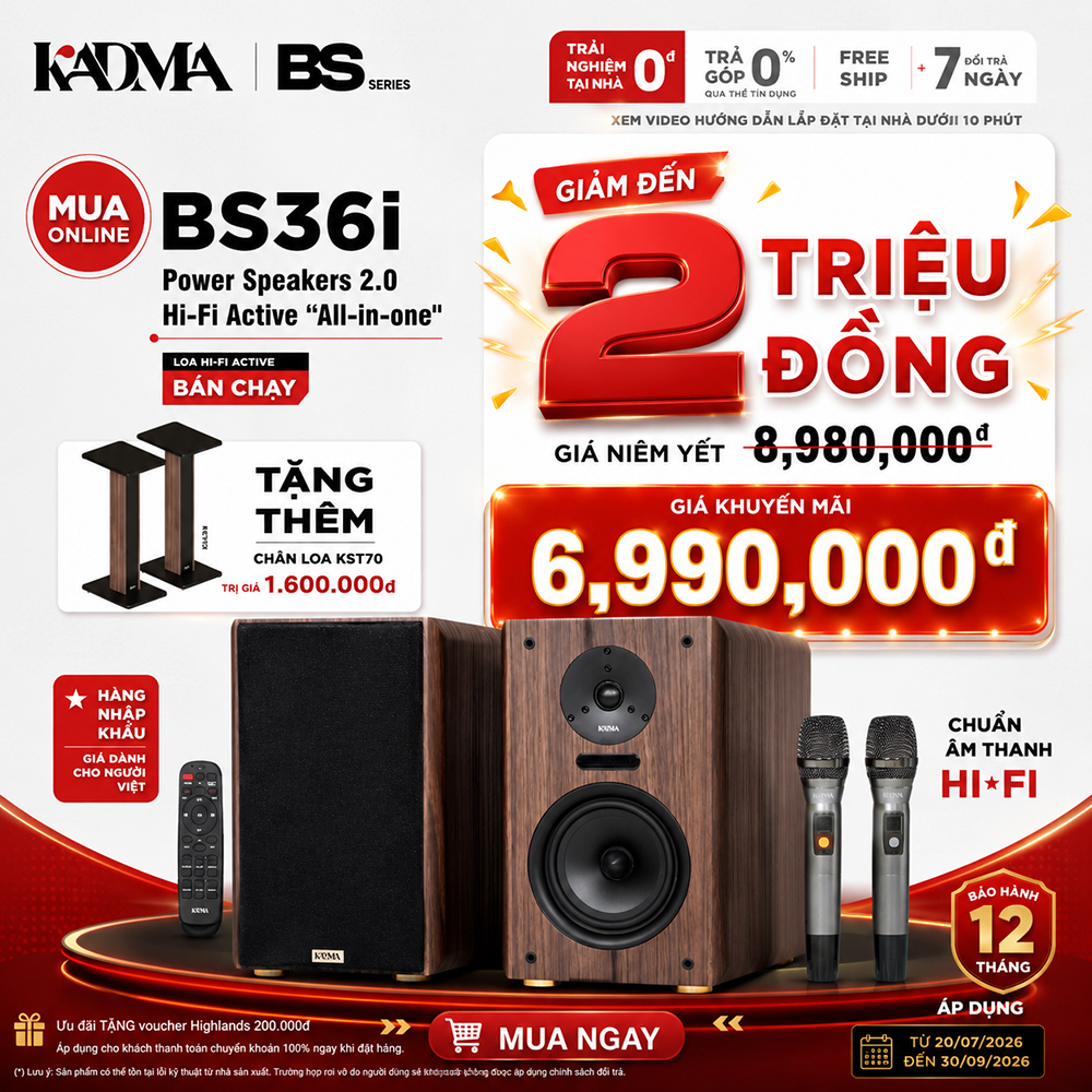 KHUYẾN MẠI HOT - GIẢM ĐẾN 2 TRIỆU ĐỒNG KHI MUA LOA KADMA