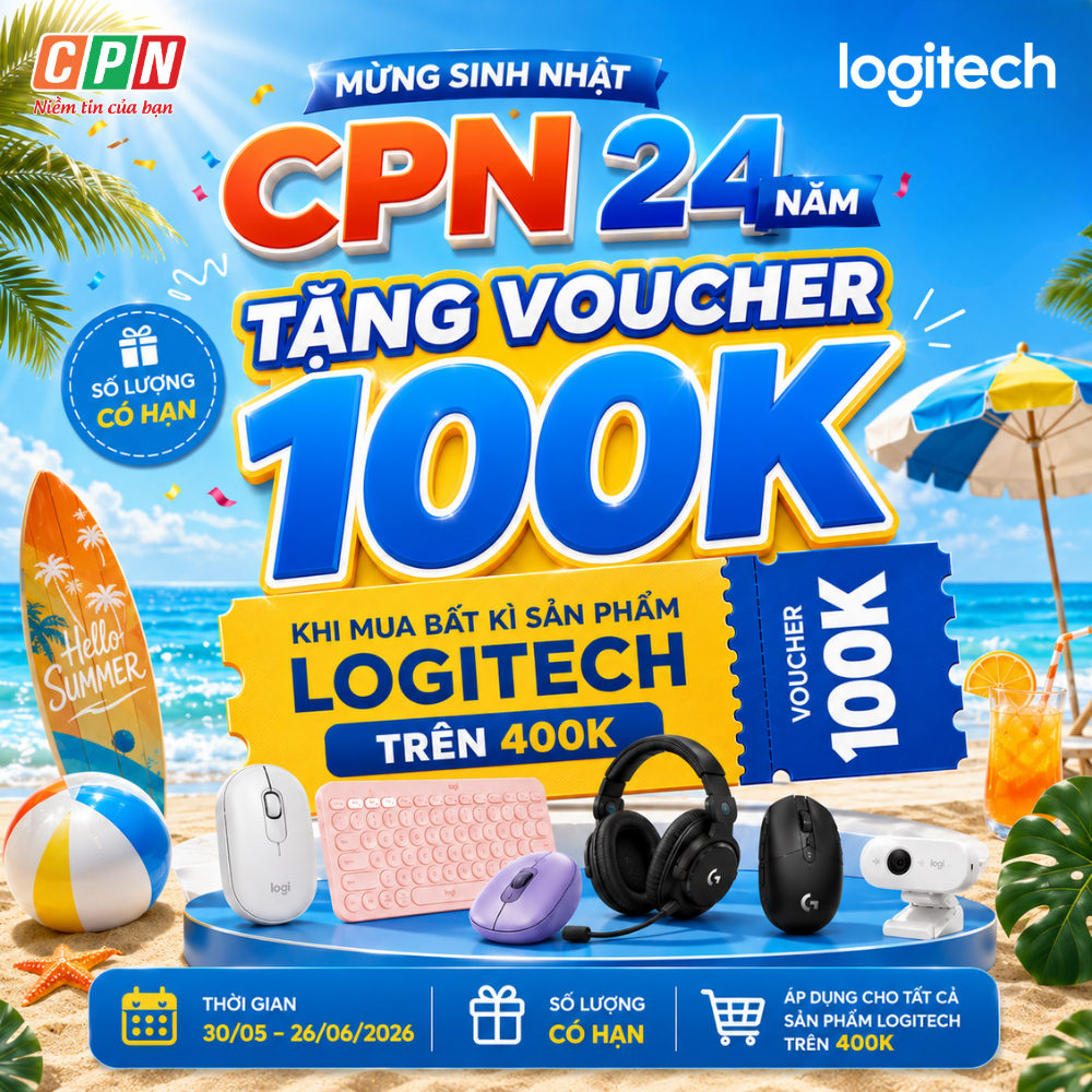 Mừng Sinh Nhật CPN - Tặng Voucher 100k Logitech