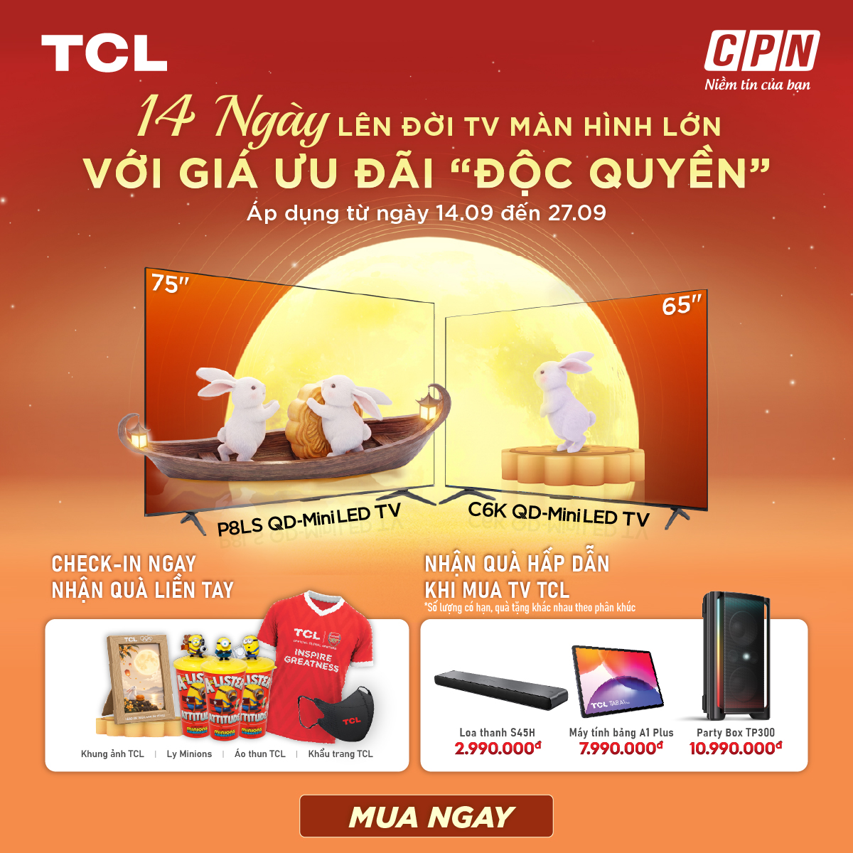 MỪNG TẾT ĐOÀN VIÊN - SĂN ƯU ĐÃI KHỦNG CÙNG TCL