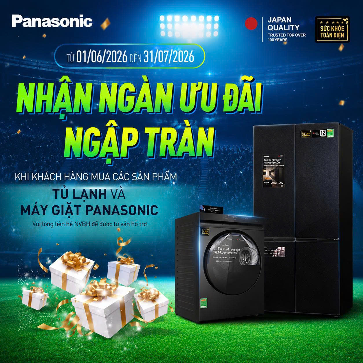 NHẬN NGÀN ƯU ĐÃI - NGẬP TRÀN QUÀ TẶNG CÙNG PANASONIC
