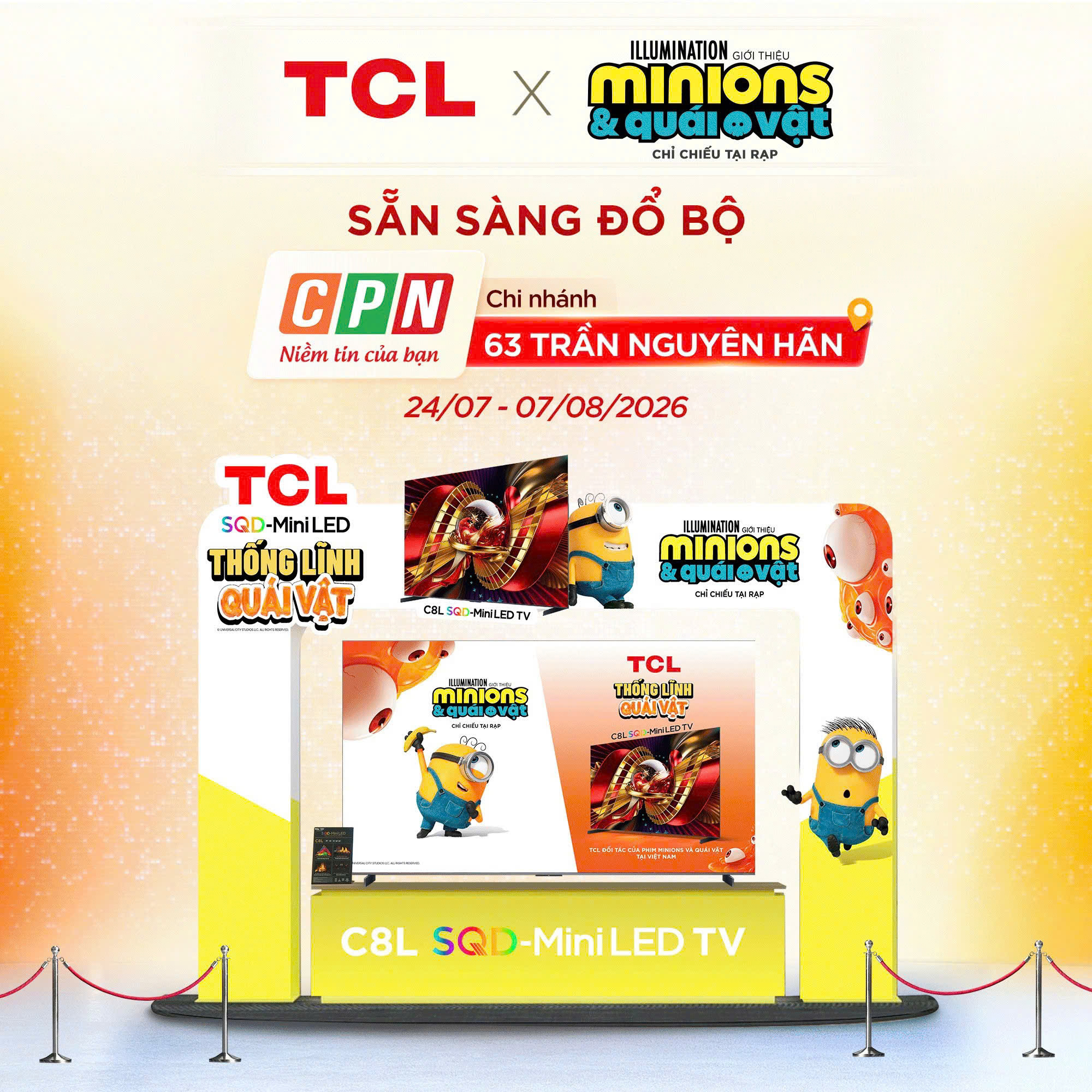 TCL x “HỘI CHUỐI VÀNG” SẴN SÀNG ĐỔ BỘ SIÊU THỊ ĐIỆN MÁY - MÁY TÍNH CPN VIỆT NAM!